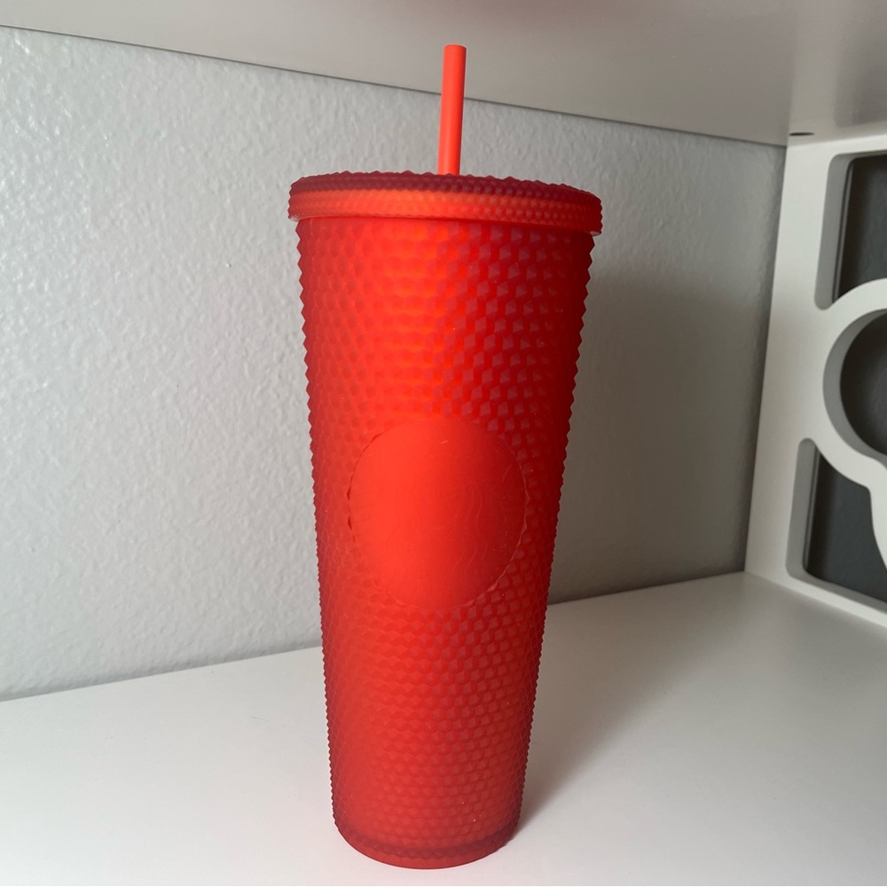 Starbucks Studded Tumbler Venti Red Soft Touch NEW